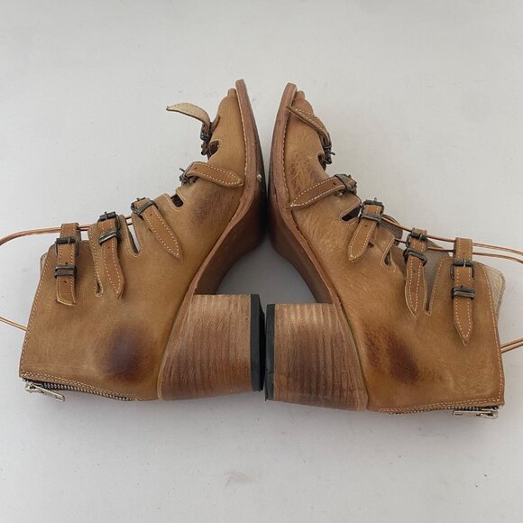 Freebird Quinn Sandals w Heel Brown Tan - Picture 5 of 9